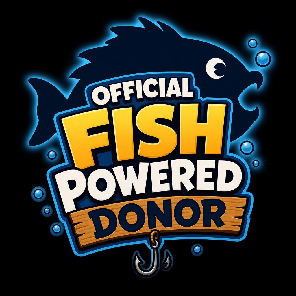 Official Fish‑Powered Donor badge